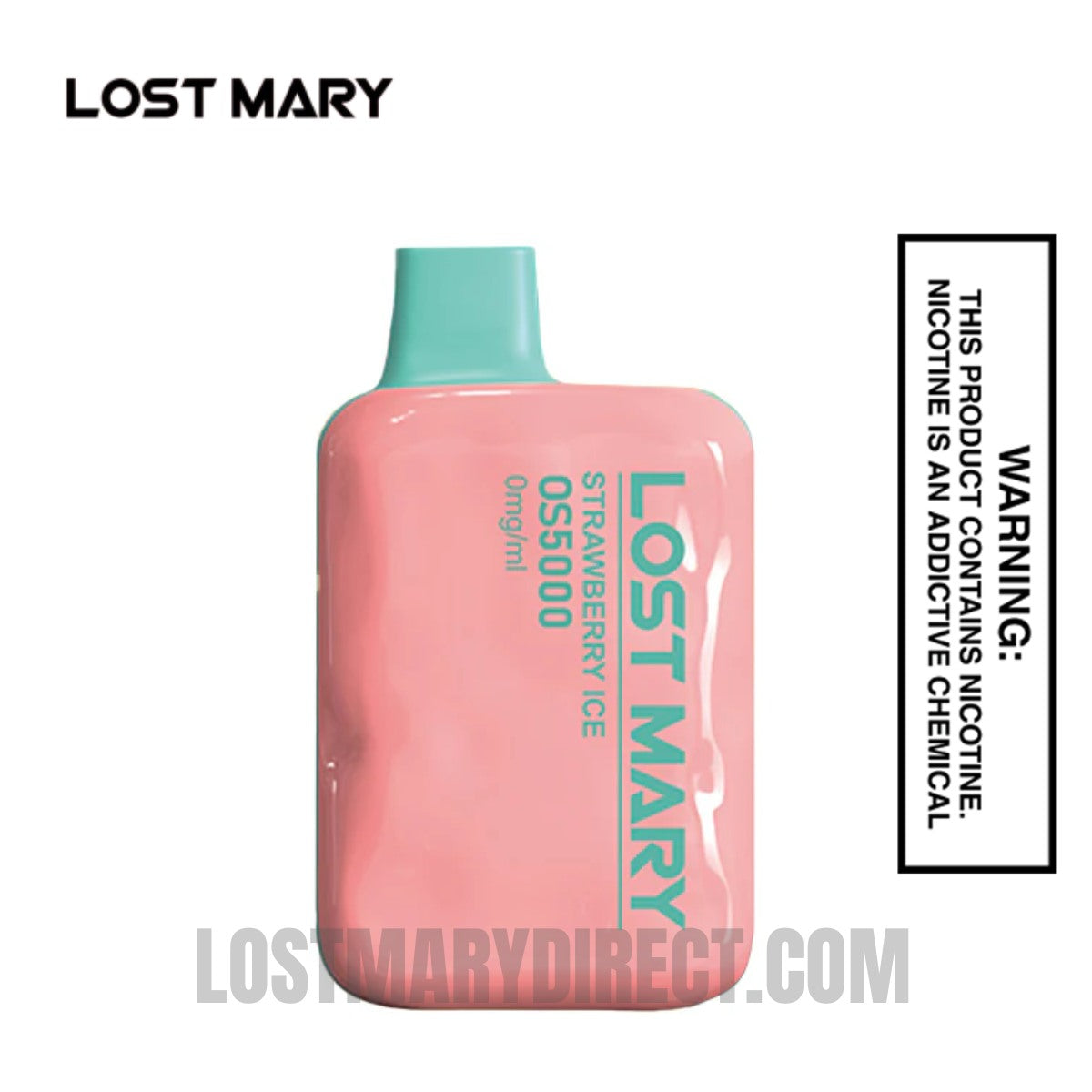 Strawberry Ice Lost Mary OS5000 Zero Nicotine Vape Strawberry Ice Lost Mary OS5000 Zero Nicotine Vape