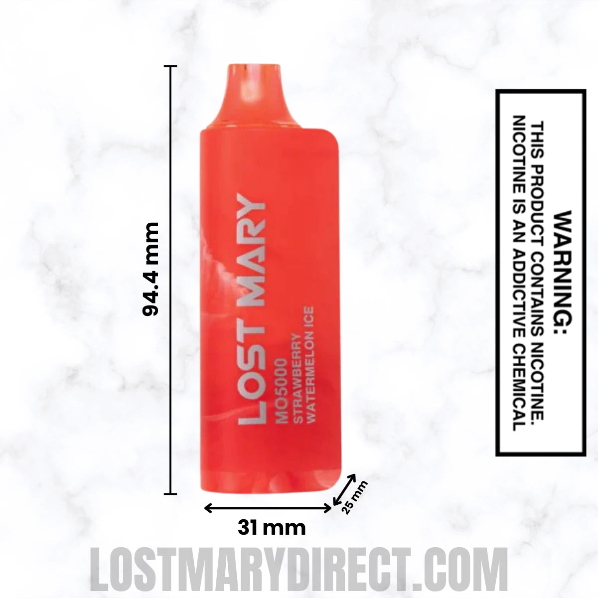 Strawberry Watermelon Ice Lost Mary MO5000 Disposable Vape Dimension Strawberry Watermelon Ice Lost Mary MO5000 Disposable Vape Dimension