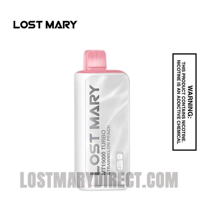 Lost Mary Strawmelon Peach MT15000 Turbo Edition Vape Lost Mary Strawmelon Peach MT15000 Turbo Edition Vape