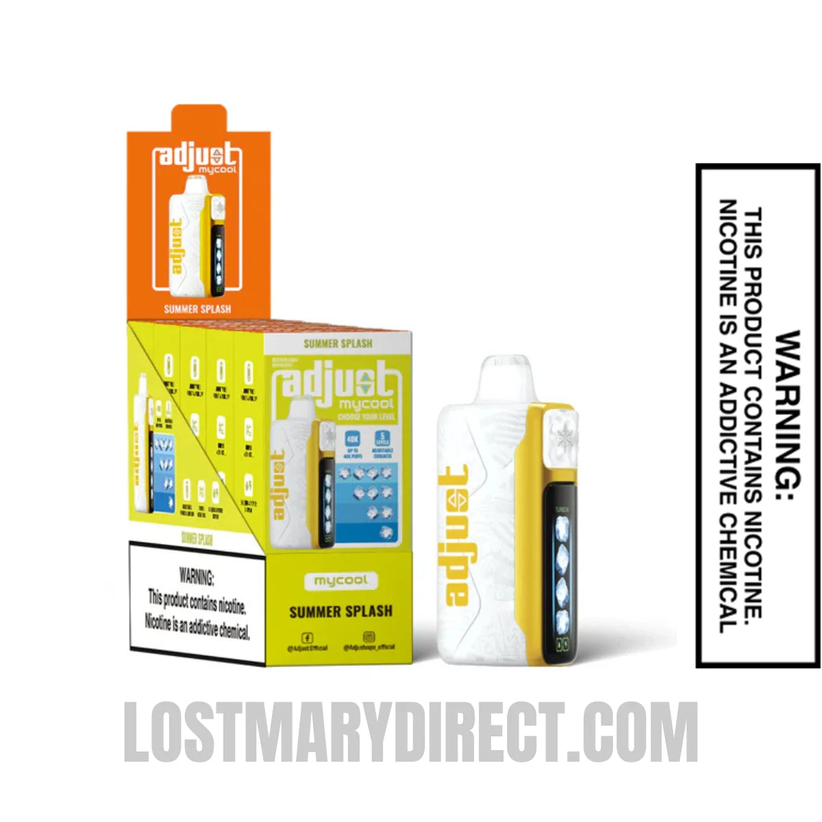 Summer Splash Adjust MyCool 40k Disposable Vape with Package Box Summer Splash Adjust MyCool 40k Disposable Vape with Package Box