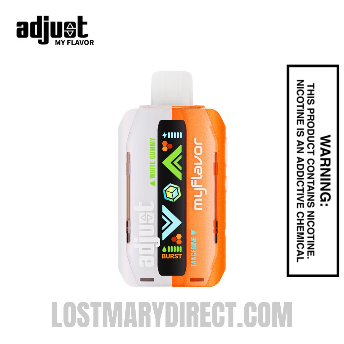 Tangerine White Gummy Adjust MyFlavor 40k Disposable Vape Tangerine White Gummy Adjust MyFlavor 40k Disposable Vape