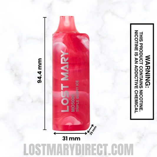 Triple Berry Ice Lost Mary MO5000 Disposable Vape Dimension Triple Berry Ice Lost Mary MO5000 Disposable Vape Dimension