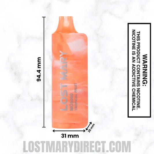 Tropical Fruit Lost Mary MO5000 Disposable Vape Dimension Tropical Fruit Lost Mary MO5000 Disposable Vape Dimension