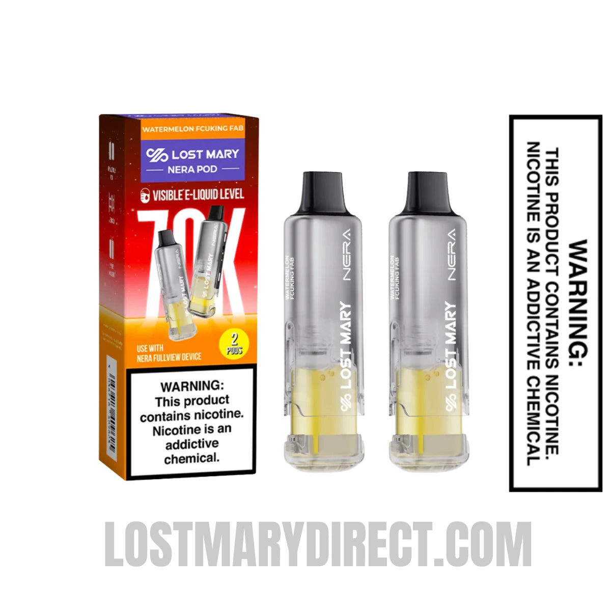 Watermelon Fcuking Fab Lost Mary Nera Fullview 70k Vape Pod With Package Box Watermelon Fcuking Fab Lost Mary Nera Fullview 70k Vape Pod With Package Box