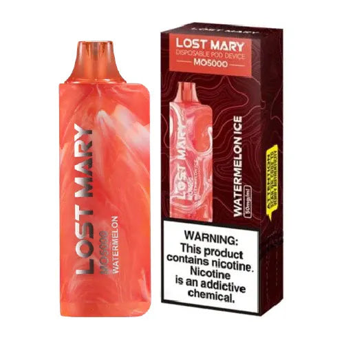 Watermelon Ice Lost Mary MO5000 Disposable Vape With Package Box Watermelon Ice Lost Mary MO5000 Disposable Vape With Package Box