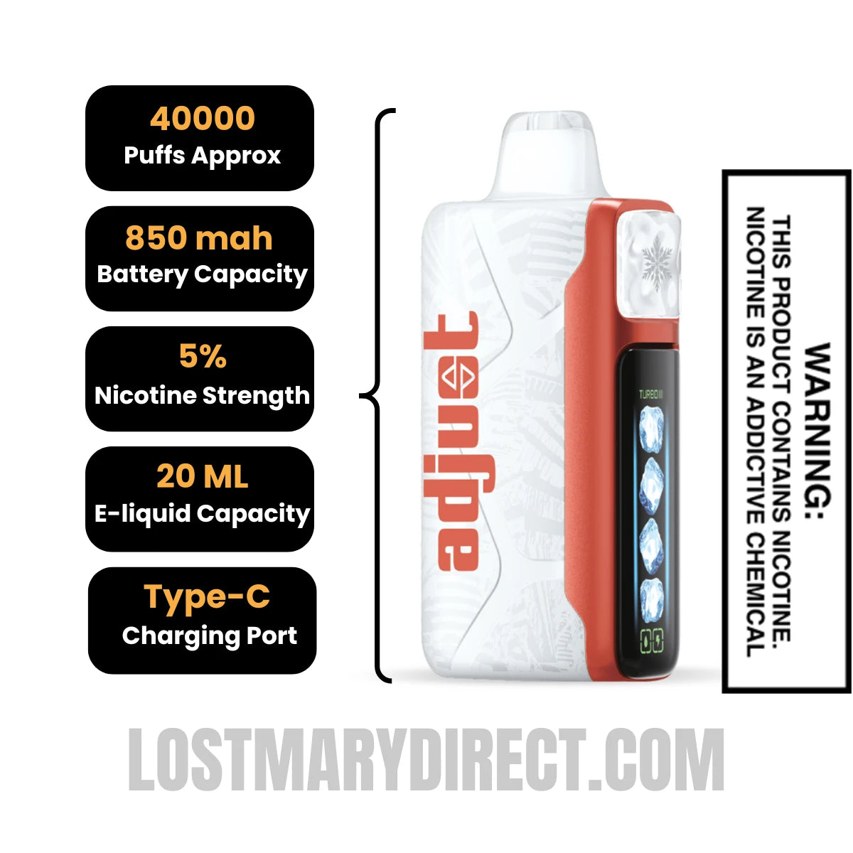 Watermelon Ice Adjust MyCool 40k Disposable Vape Specifications Watermelon Ice Adjust MyCool 40k Disposable Vape Specifications