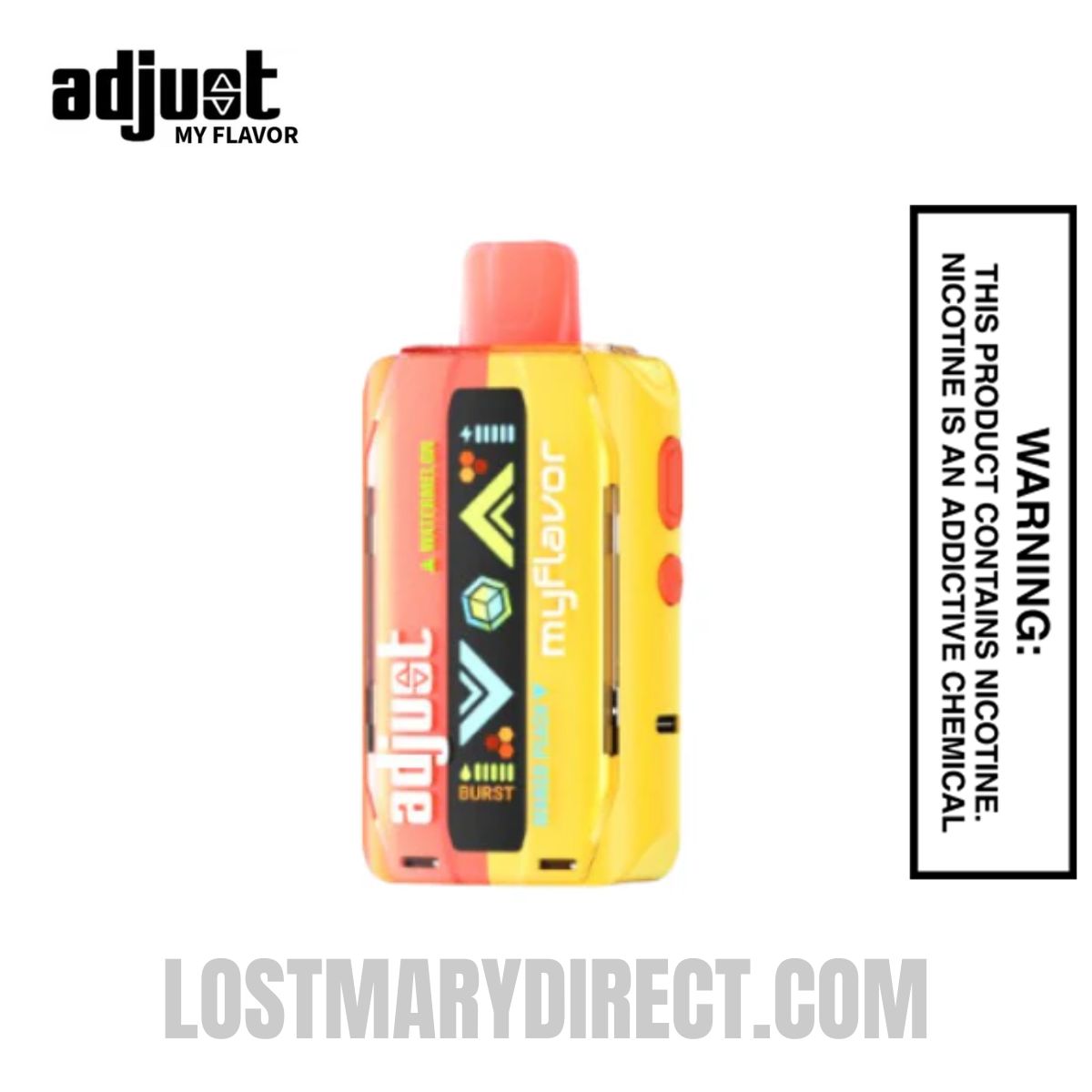 Watermelon Mango Peach Adjust MyFlavor 40k Disposable Vape Watermelon Mango Peach Adjust MyFlavor 40k Disposable Vape