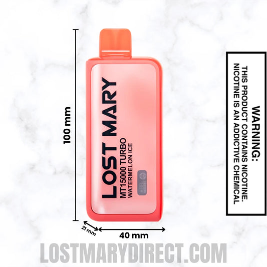 Watermelon Ice Lost Mary MT15000 TURBO Vape Dimension Watermelon Ice Lost Mary MT15000 TURBO Vape Dimension
