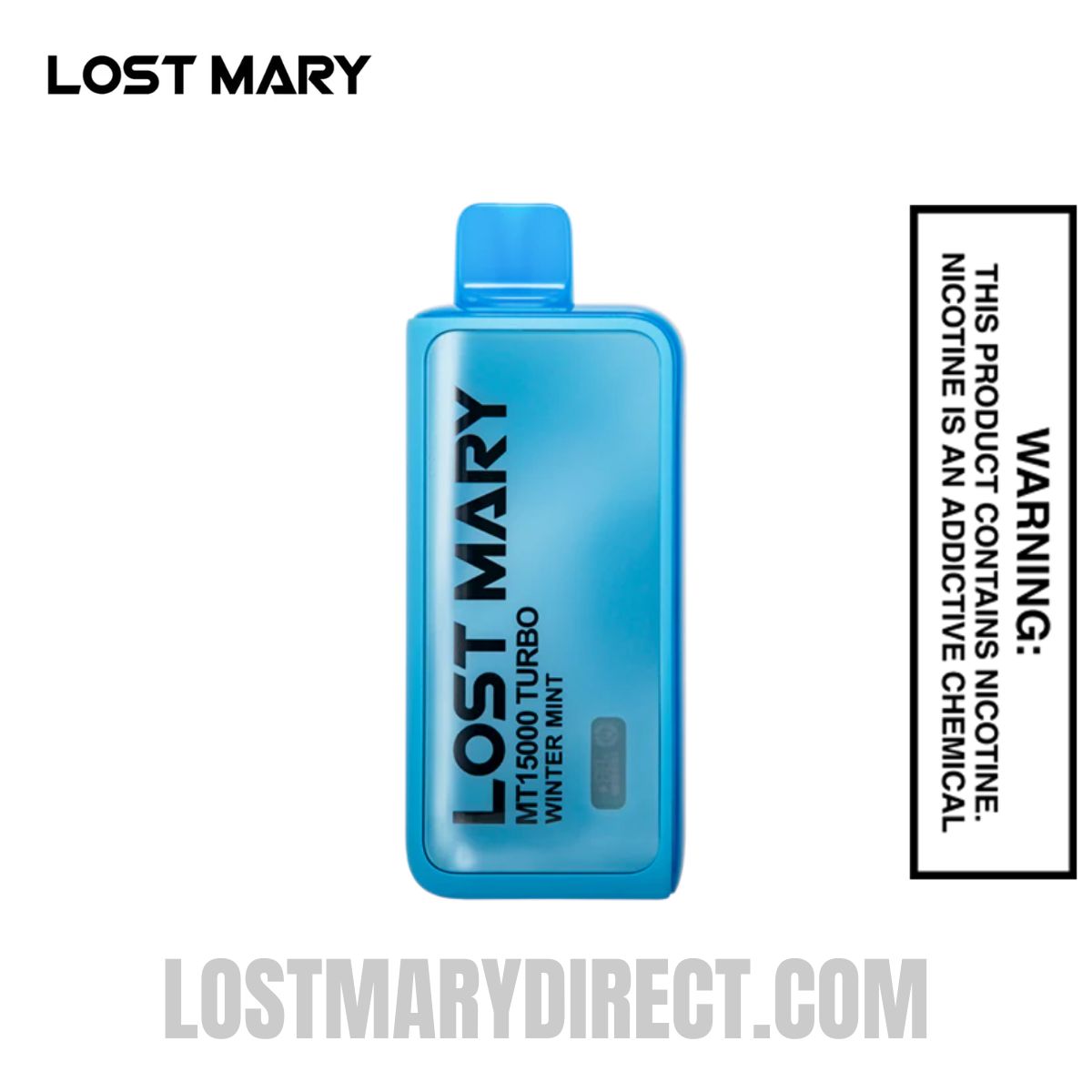 Winter Mint Lost Mary MT15000 Turbo Vape - 0% Nic Winter Mint Lost Mary MT15000 Turbo Vape - 0% Nic