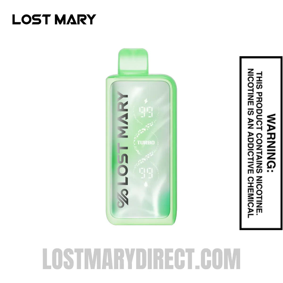 lost mary winter mint flavor MT35000 Disposable Vape Nicotine Strength:20 mg/mL (DSD) - Excise FED Coils: Vape Pods VUSE Alto Power Unit