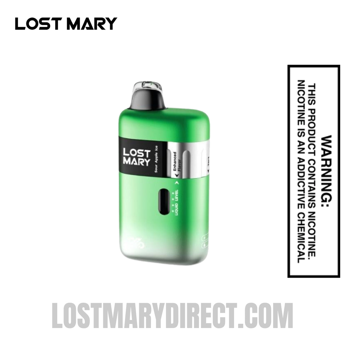 Sour Apple Ice Lost Mary Ultrasonic 35K Disposable Vape Sour Apple Ice Lost Mary Ultrasonic 35K Disposable Vape