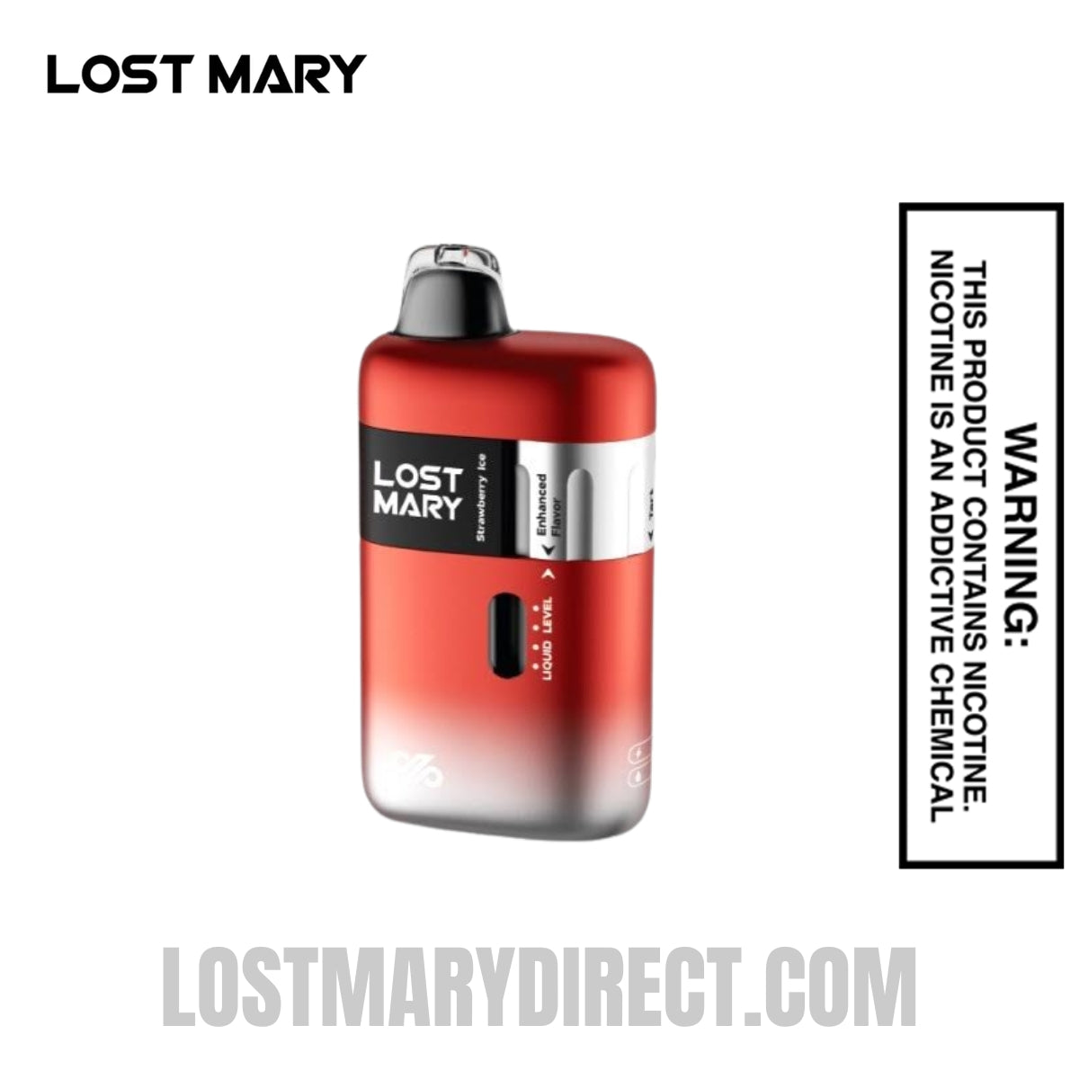 Strawberry Ice Lost Mary Ultrasonic 35K | Lost Mary Direct Strawberry Ice Lost Mary Ultrasonic 35K | Lost Mary Direct