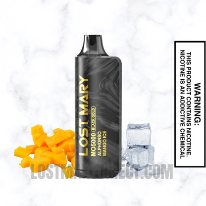 Alphonso Mango Ice Lost Mary MO5000 Disposable Vape Flavor