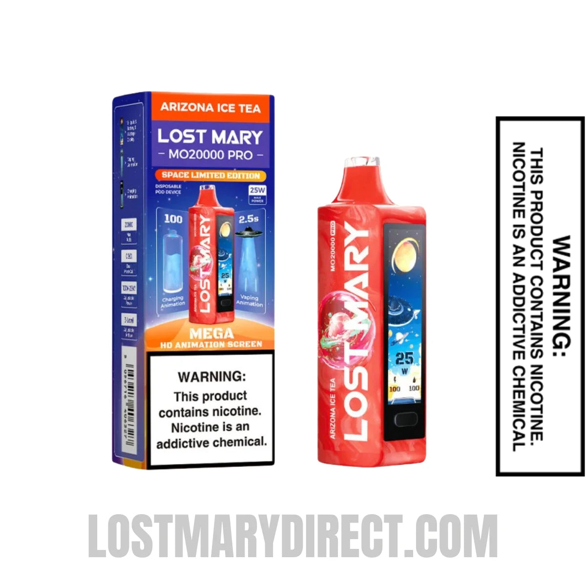 Arizona Iced Tea Lost Mary MO20000 Pro Vape With Package Box