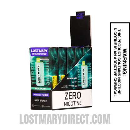 Baja Splash Lost Mary MT15000 Turbo Vape - 0% Nic with bundle box