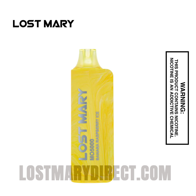 Banana Raspberry Ice Lost Mary MO5000 Disposable Vape