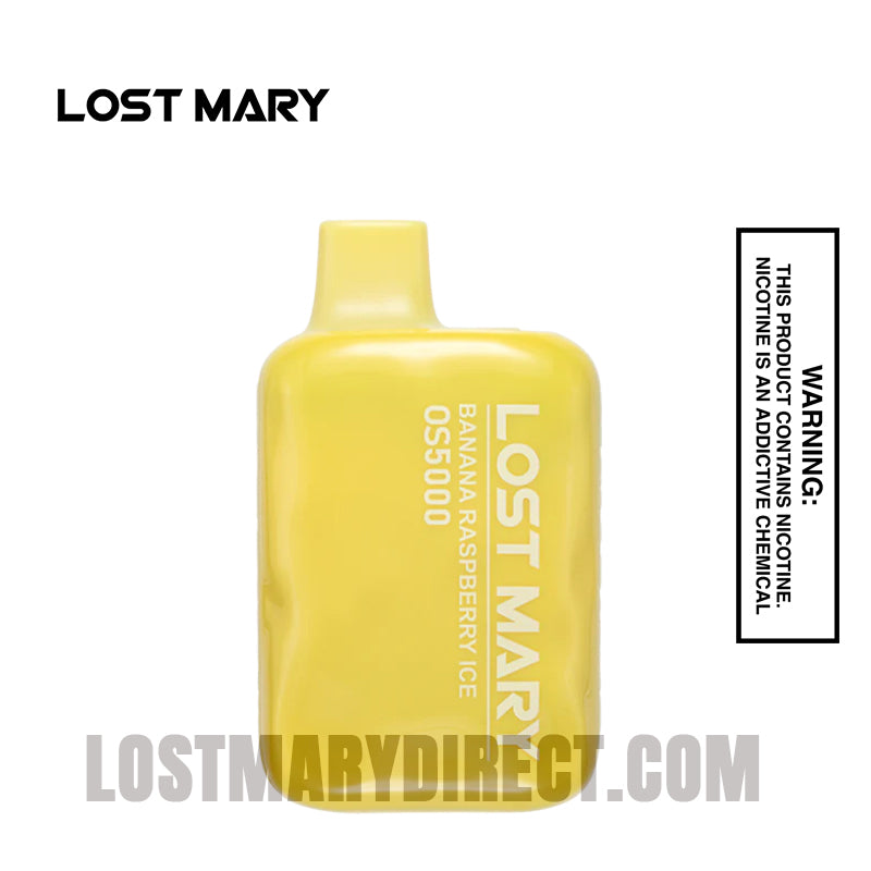 Banana Raspberry Ice Lost Mary OS5000 Disposable Vape