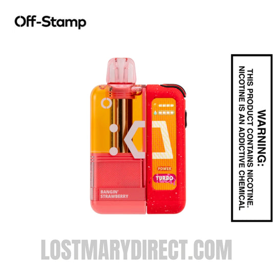 Bangin' Strawberry Off Stamp X Cube Crystal Cube 35K Vape Kit