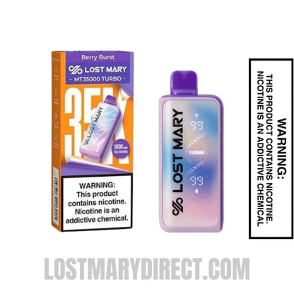 Berry Burst Lost Mary MT35000 Turbo Vape with Package box