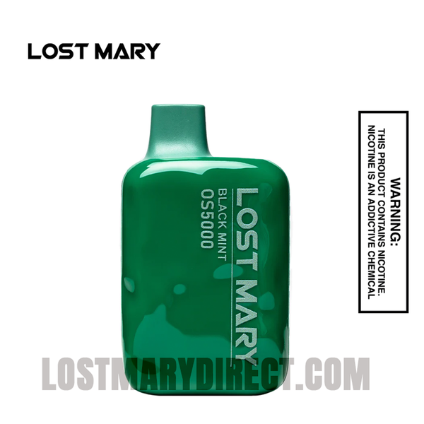 Black Mint Lost Mary OS5000 Disposable Vape | 5000 Puffs Black Mint Lost Mary OS5000 Disposable Vape | 5000 Puffs