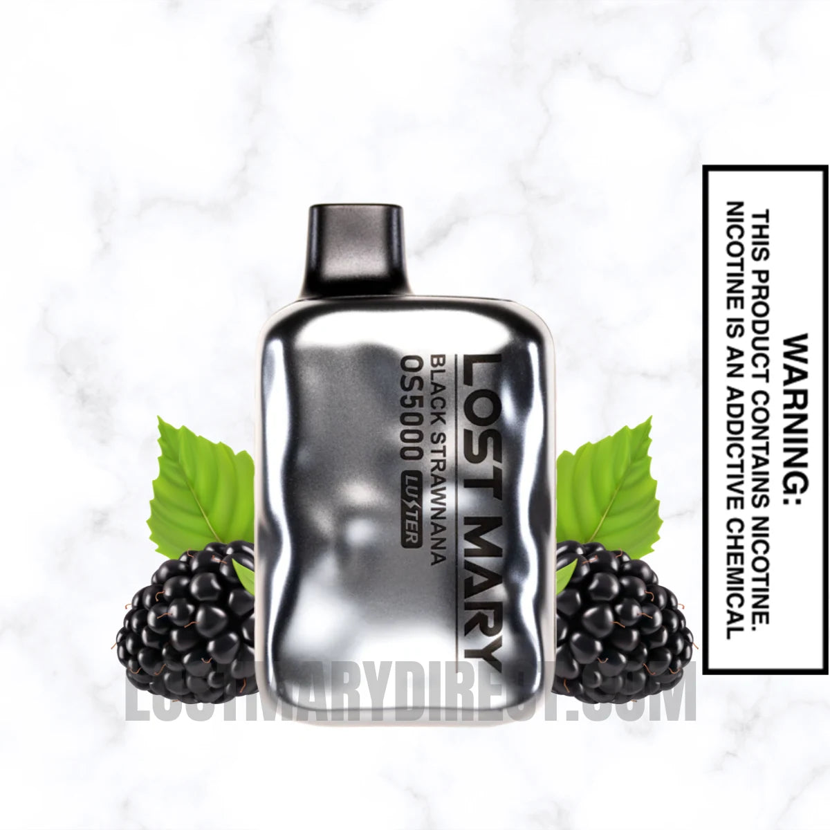 Lost Mary The Irresistible Black Strawnana OS5000 Luster Vape For Sale