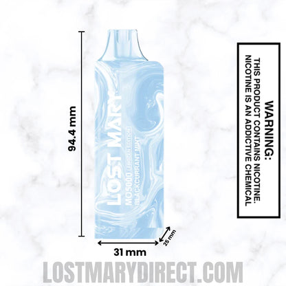 Blackcurrant Mint Lost Mary MO5000 Frozen edition Vape Dimension