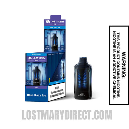 Blue Razz Ice Lost Mary VIZ 55K Disposable Vape With Bundle Pack