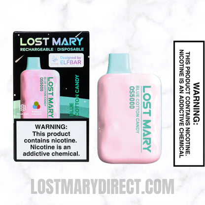 Blue Cotton Candy ( BLUEBERRY P&B CLOUDD ) Lost Mary OS5000 Blue Cotton Candy ( BLUEBERRY P&B CLOUDD ) Lost Mary OS5000