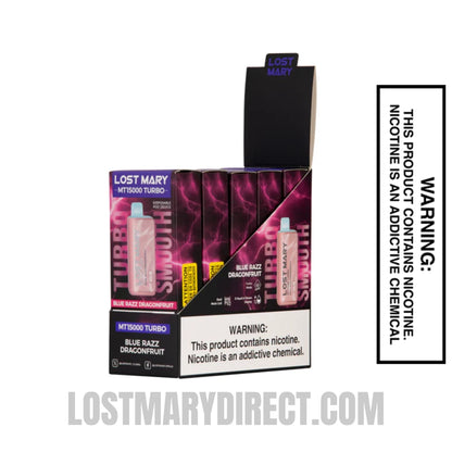 Blue Razz Dragonfruit Lost Mary MT15000 Turbo Blue Razz Dragonfruit Lost Mary MT15000 Turbo