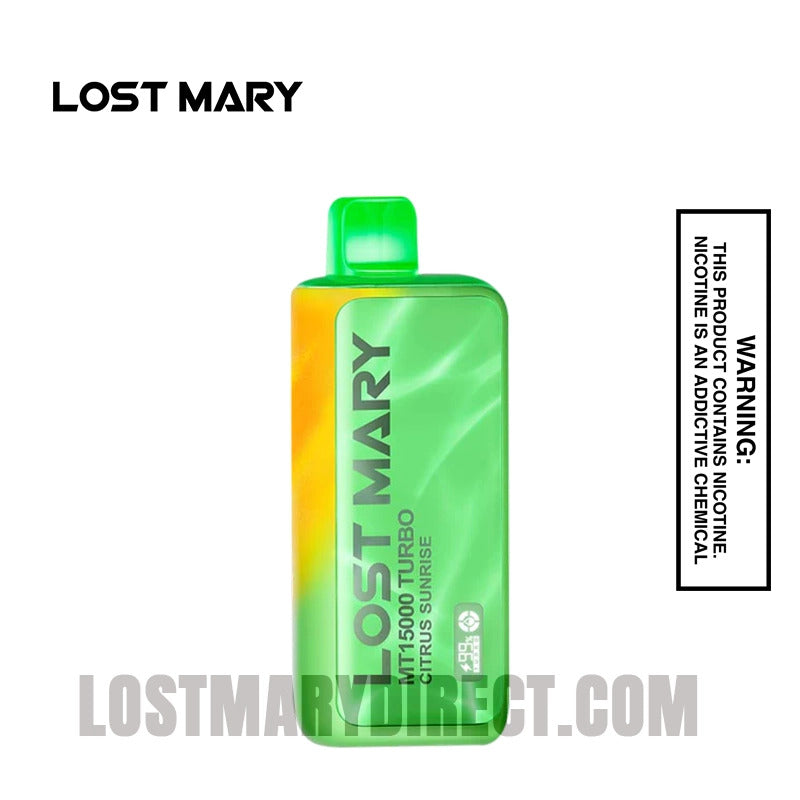 Lost Mary Citrus Sunrise MT15000 Turbo Edition Vape