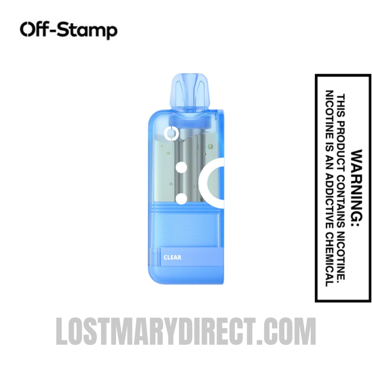 Clear Off Stamp X Crystal Cube 35K Disposable Vape Pod
