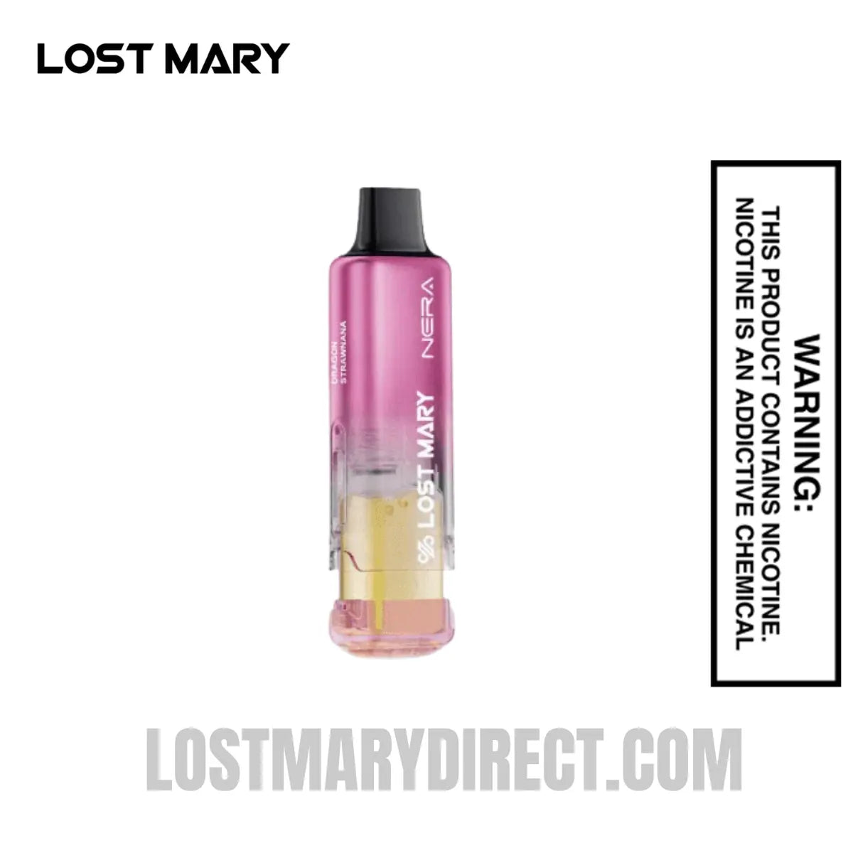 Dragon Strawnana Lost Mary Nera Fullview 70K Vape Pod