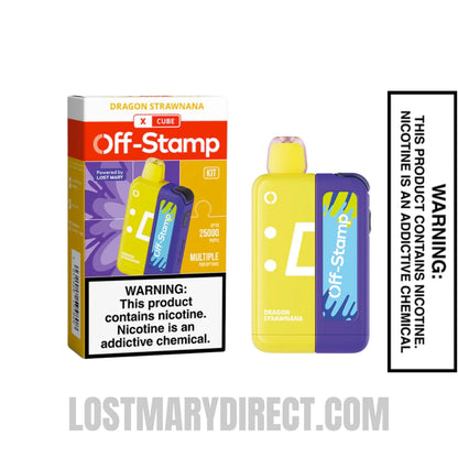 Dragon Strawnana Off Stamp X-Cube Vape Kit With Package Box