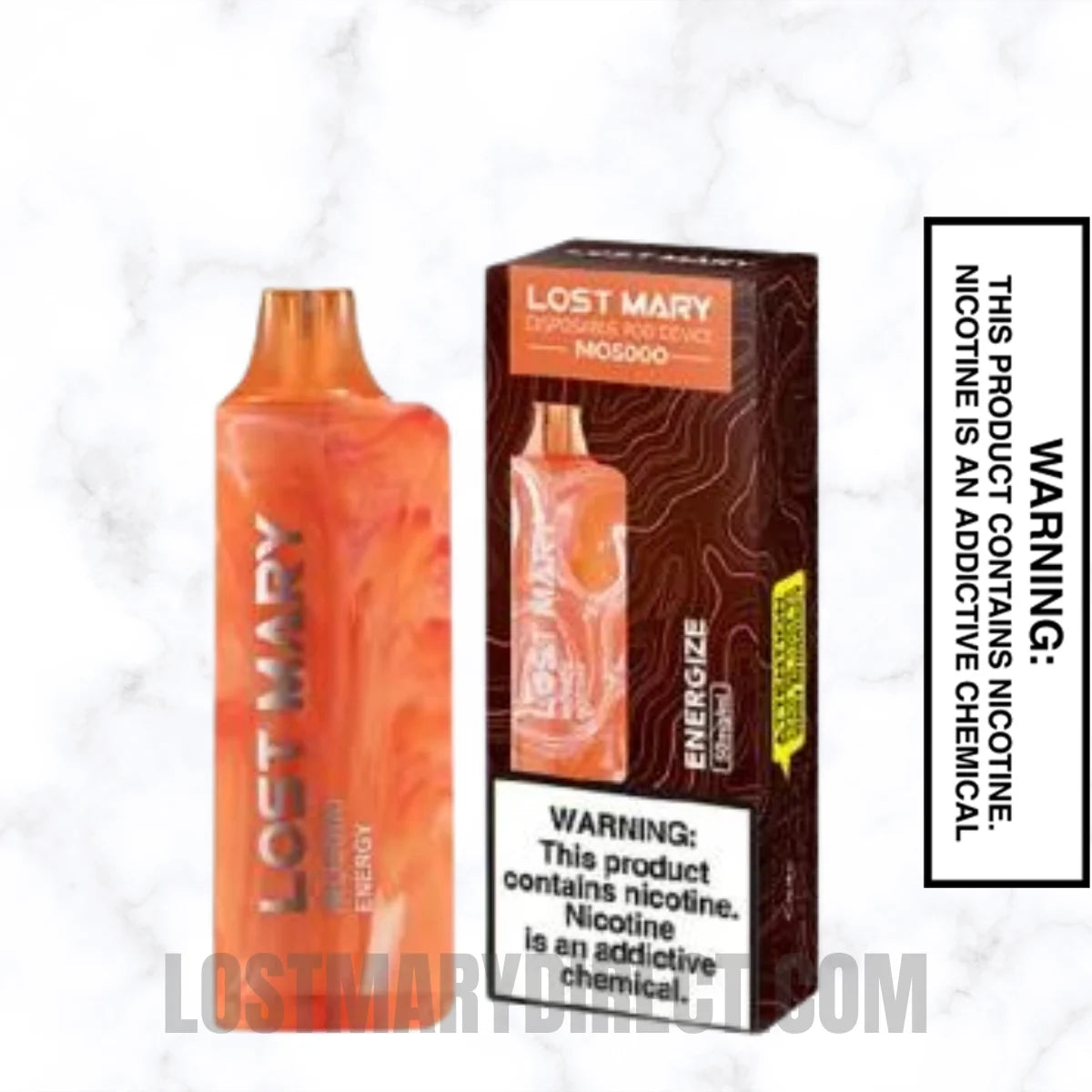 Energize Lost Mary MO5000 Disposable Vape With Package Box