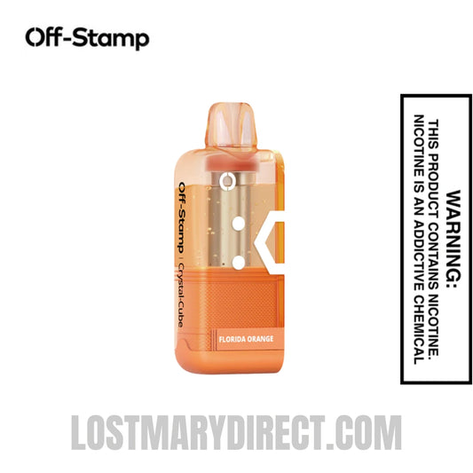 Florida Orange Off Stamp X Cube Crystal Cube 35K Vape Pod