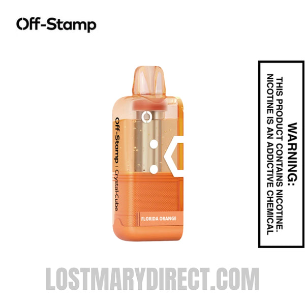 Florida Orange Off Stamp X Cube Crystal Cube 35k Vape Pod