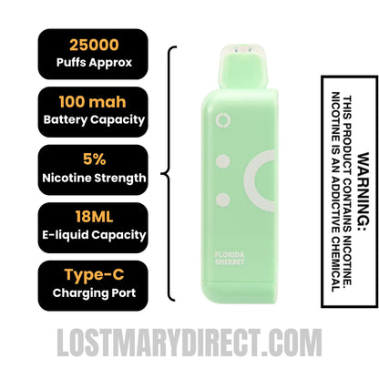 florida twist vape flavor Florida Sherbet Off Stamp Classic X-Cube Vape Pod