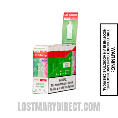 Florida Sherbet Off Stamp Classic X-Cube Vape Pod bundle