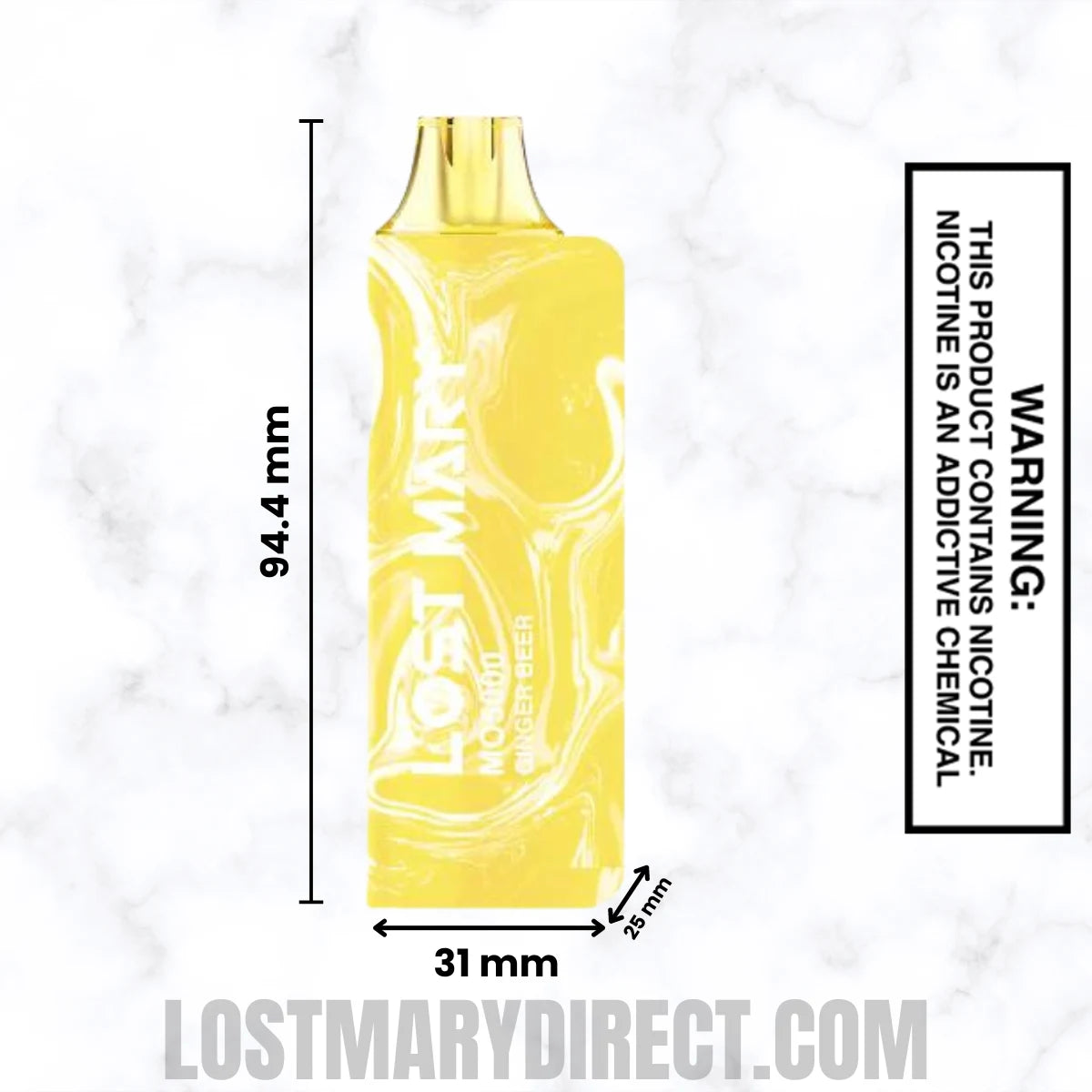 Ginger Beer Lost Mary MO5000 Disposable Vape Dimension