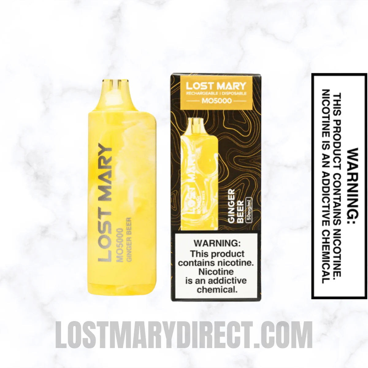 Ginger Beer Lost Mary MO5000 Disposable Vape With Package Box