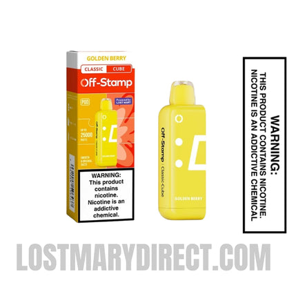 Golden Berry Off Stamp Classic Cube 25K Disposable Pod with Package box