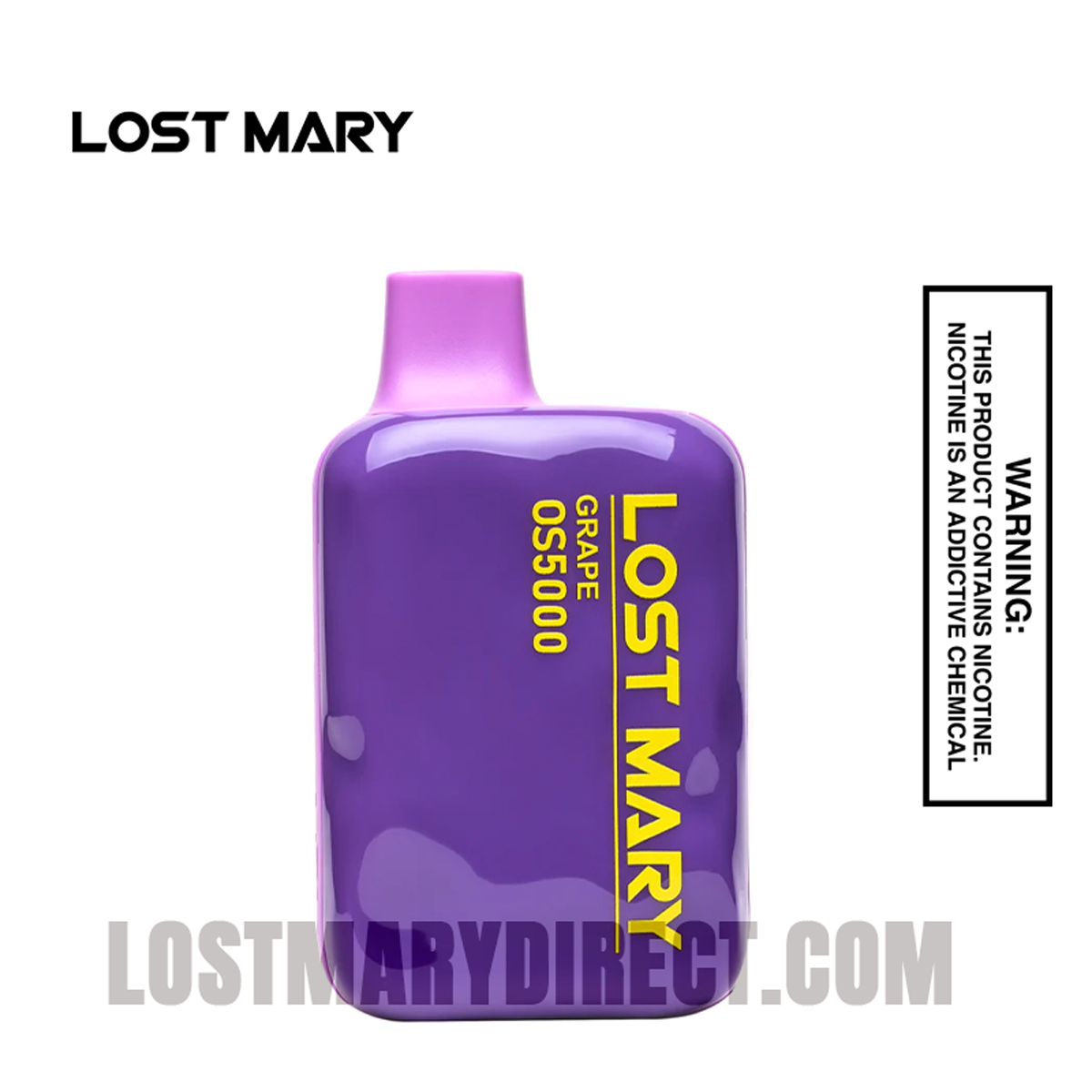 lost mary mo5000 grape jelly OS5000 Disposable Vape white gami Flavour:Sour Catchy Ice Por que não coloco