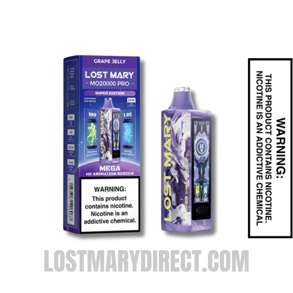 Grape Jelly Lost Mary MO20000 PRO with Package Box