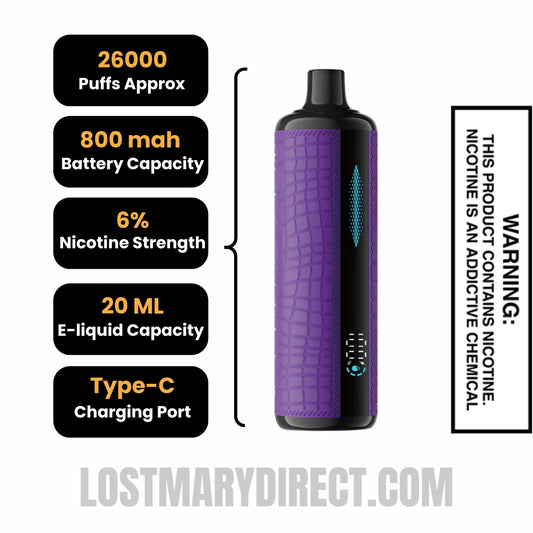 lost mary hookah vape Best Lost Mary Flavours of 2025 | Vapes & E-Liquids main image 0