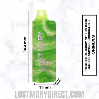 Guava Ice Lost Mary MO5000 Disposable Vape Dimension