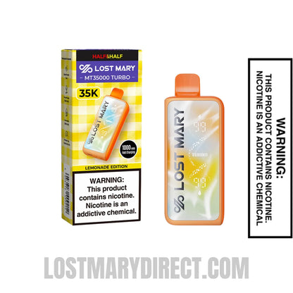 Half & Half Lost Mary MT35000 Turbo Disposable Vape with package box