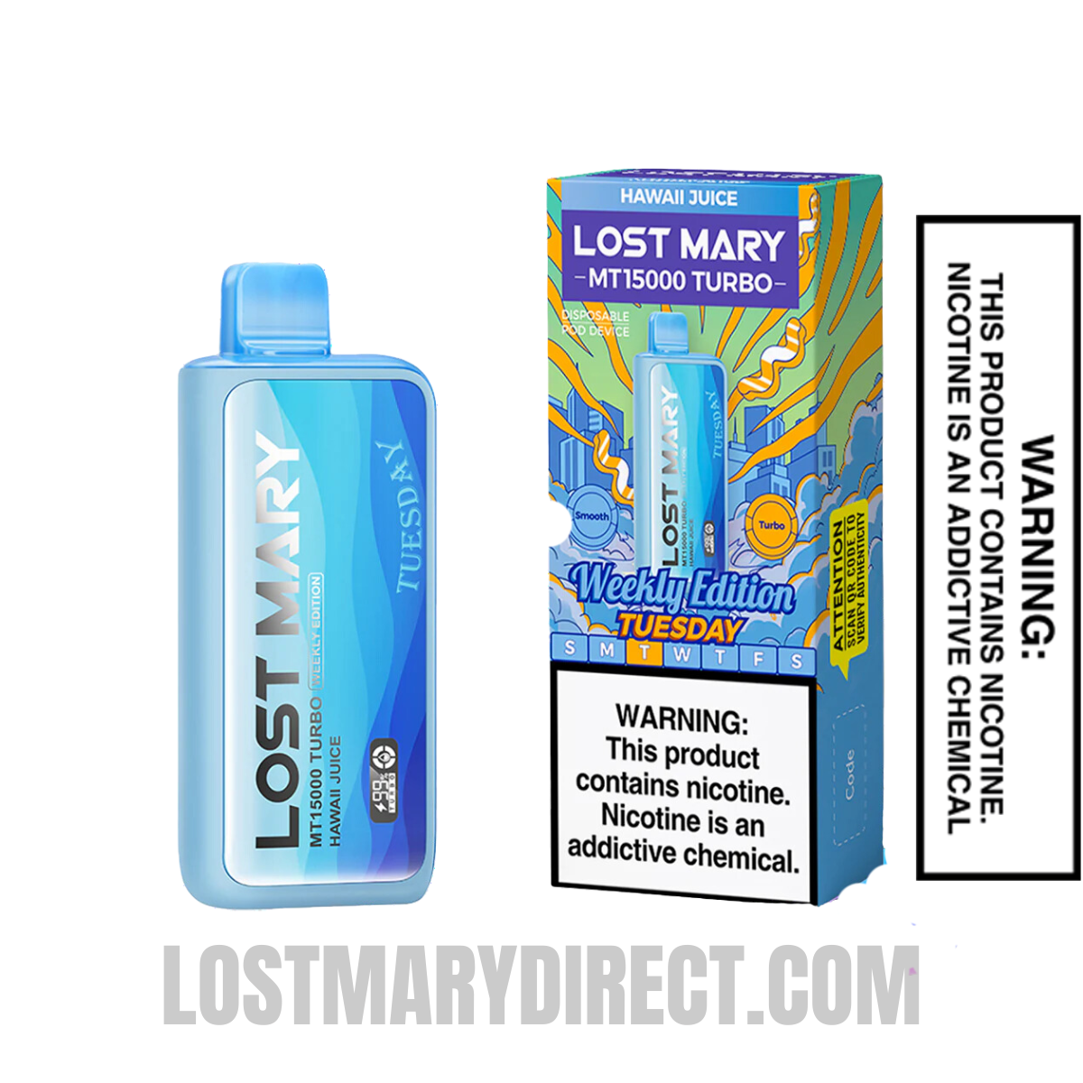 Buy Hawaii Juice Lost Mary MT15000 TURBO (Tuesday) Buy Hawaii Juice Lost Mary MT15000 TURBO (Tuesday)