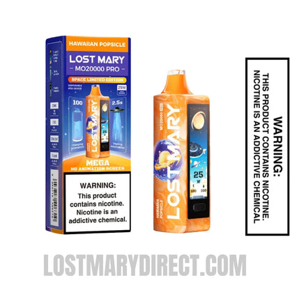 Hawaiian Popsicle Lost Mary MO20000 Pro Vape With Package Box