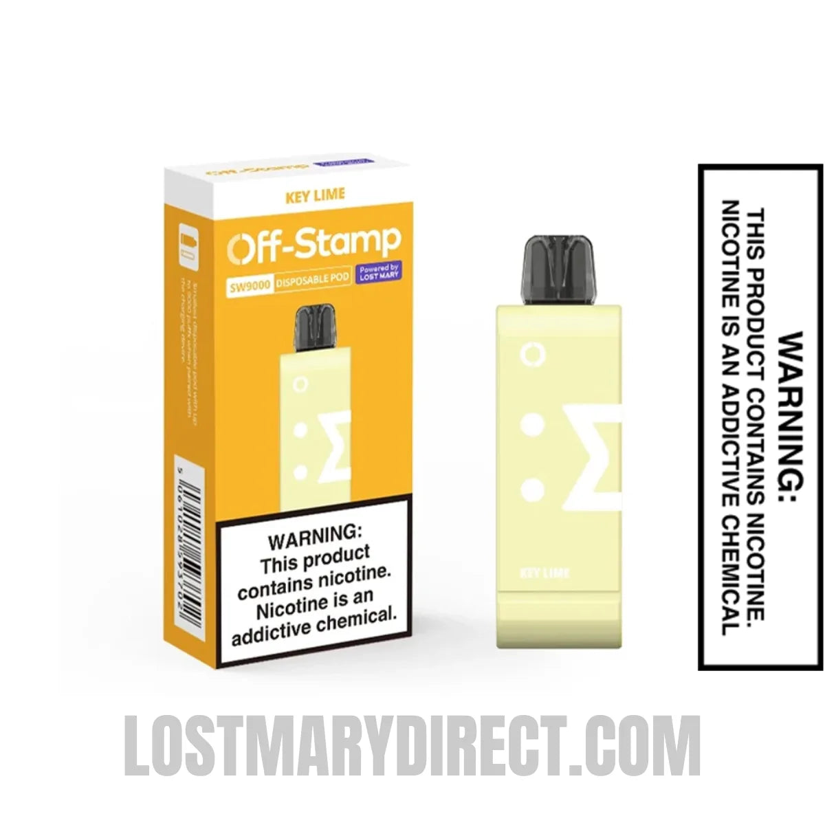 Key Lime Off Stamp SW9000 Disposable Pod With Package Box