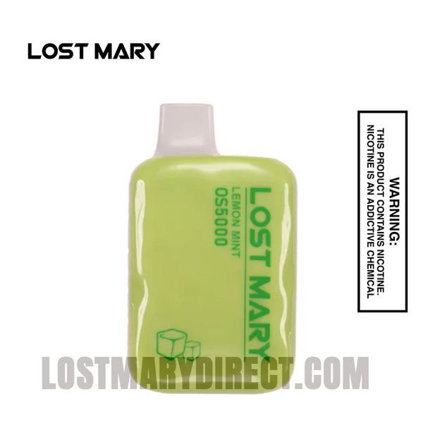 Lemon Mint Lost Mary Os5000 Disposable Vape LOST MARY OS5000 - WATERMELON  LEMON Flavor_fruit And Ice
